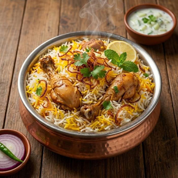 Home meal — biryani